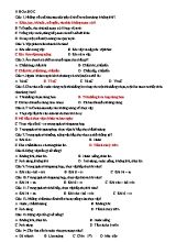 Đề cương ôn thi môn Khoa học Lớp 4 (Có đáp án)